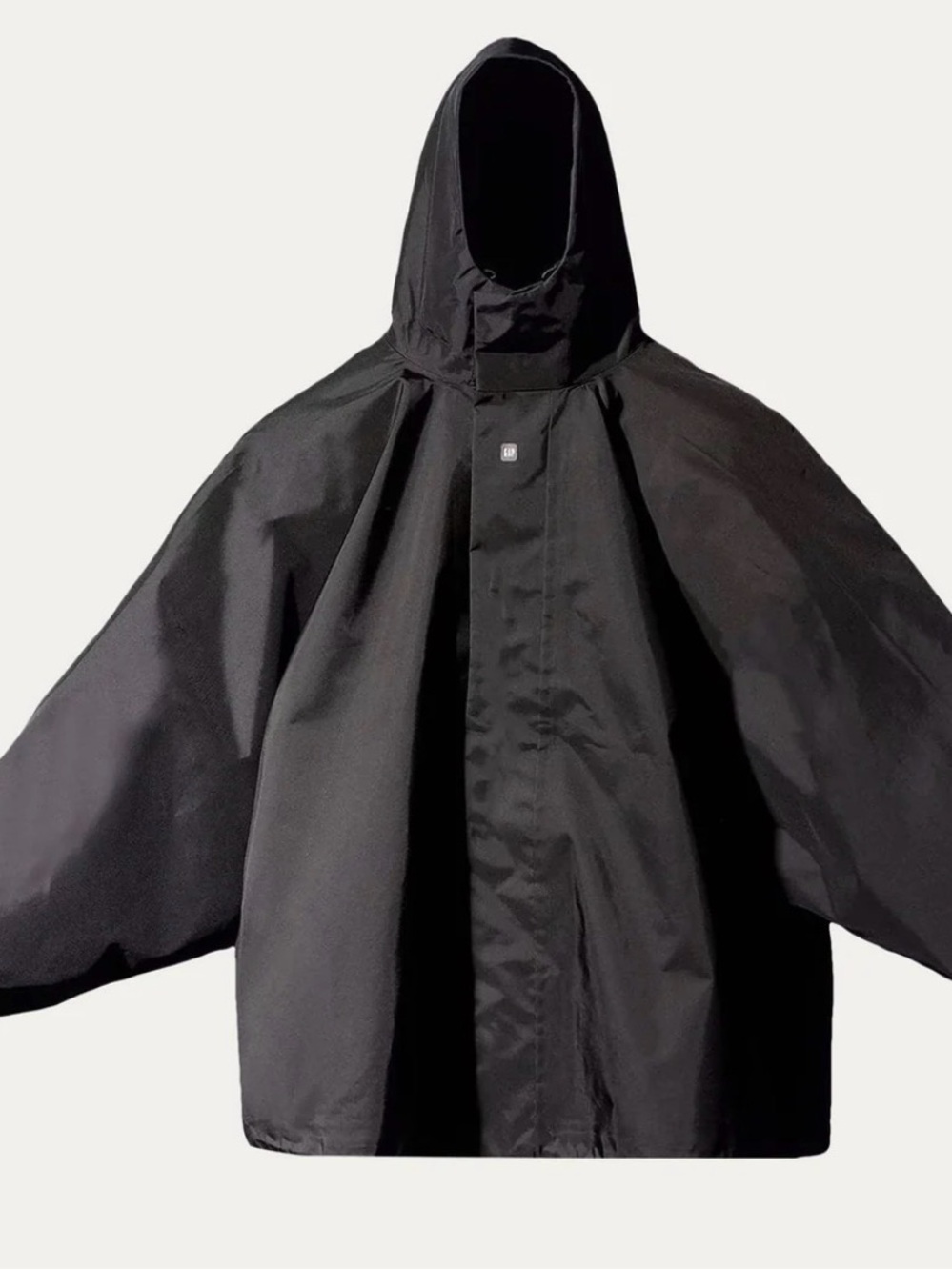 Yeezy Black Relaxed-Fit Raincoat